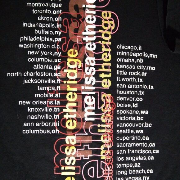 Vintage Melissa Etheridge 1999 Tour T-Shirt - Picture 9 of 9